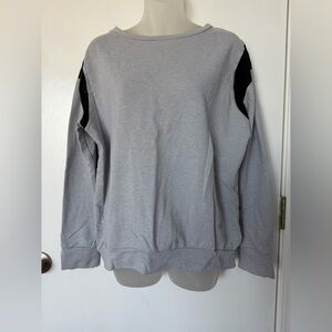 The North Face Gray and Black Sweatshirt